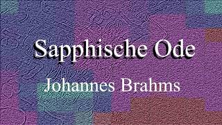 Sapphische Ode by Johannes Brahms  Piano accompaniment in D major [upl. by Caria]