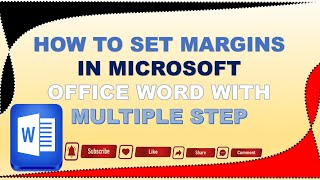 HOW TO SET MARGINS IN MICROSOFT OFFICE WORD II HOW TO ADJUST PAGE MARGINS IN WORD STEP BY STEP [upl. by Yetac]