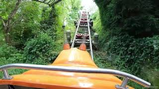 Rasender Tausendfüßler Raging Millipede at Erlebnispark Tripsdrill in Germany POV of a Tivoli [upl. by Nylknarf]