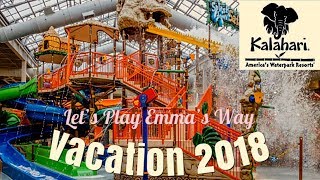 KALAHARI INDOOR WATERPARK  2018 Resort Review  Largest indoor waterpark [upl. by Hareenum989]