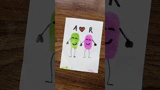 Making finger paint together💚💖 art paint couplegoals giftideas cute [upl. by Quenna662]