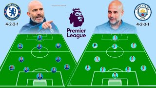 CHELSEA VS MANCHESTER CITY PREDICTED LINE UP IN EPL 2425  ENZO MARESCA VS GUARDIOLA 4231 [upl. by Emory]