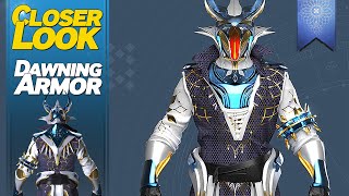 A Closer Look at The Dawning 2020 Armor  Destiny 2 [upl. by Nyrhtac850]