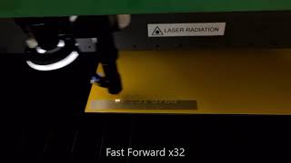 Laser engraves on ACM [upl. by Melbourne798]