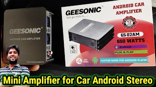 geesonic gs02am mini car amplifier  Android car amplifier  SJ  geesonic caramplifier [upl. by Vinay]