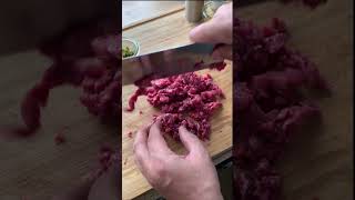 Beef Tatar rezept food cooking lecker grillen [upl. by Wayland179]