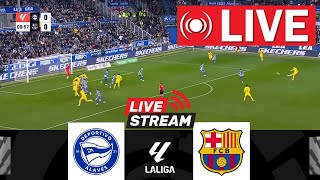 🔴LIVE Deportivo Alavés vs FC Barcelona  LaLiga 202425  Match Live Today [upl. by Trinee974]