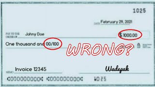 How to Write a Check For 1000  Fill Out a Thousand Dollar Check Correctly [upl. by Quinta]