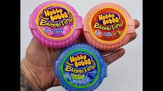 Hubba Bubba Bubble Tape Mega Long with Finger Family Song Nursery Rhymes [upl. by Elleirua]