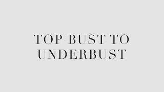 How to Measure Top Bust to Underbust [upl. by Reinald]