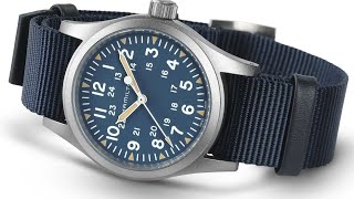 Hamilton Khaki Field Mechanical Blue [upl. by Eterg]