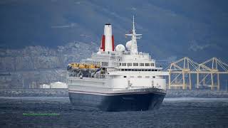 Cruise Ship BOUDICCA arrives in A Coruña 4K [upl. by Belinda]