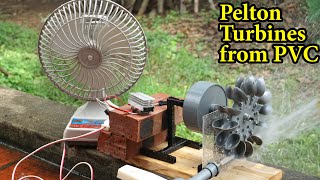 How to make a 3phase Pelton turbine made from PVC pipes [upl. by Erdnaet139]