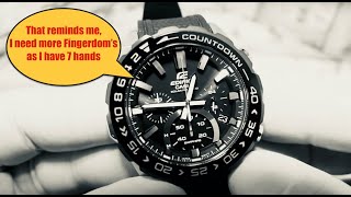 CASIO EdiFice Chronograph EFSS550PB  This could be the best bang for features watch for the money [upl. by Charlean]