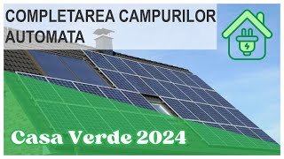 AFM Casa Verde 2024  Completarea câmpurilor automată [upl. by Patrica]