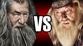 GANDALF VS DUMBLEDORE  BATALHA MORTAL  Ei Nerd [upl. by Auehsoj]