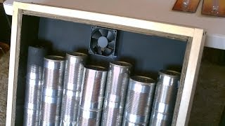 Solar Air Heater DIY  Homemade STEEL CAN Air Heater  Quickview wcloseups [upl. by Drummond86]