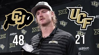 Colorado 48 UCF 21  LB Ethan Barr Press Conference ⚔️🏈 [upl. by Prager181]