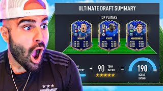 WHAT A FUT DRAFT HIGHEST RATED WITH TOTYS FIFA 22 Ultimate Team [upl. by Tempa]