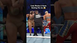 Kevin owens amp Cody Rhodes Beating niajax codyrhodes kevinowens wwe2k24malevsfemale wwe2k24game [upl. by Tlevesor211]