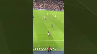 la reaction des supporters du psg apres tacle de kimpembe devant mbappe [upl. by Katine]