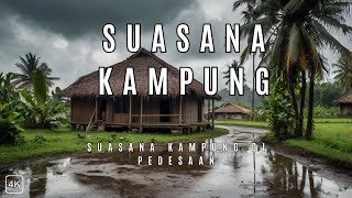 Suasana Kampung di Pedesaan  Musim Hujan [upl. by Nybor]