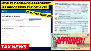 2024 IRS TAX REFUND UPDATE  New Refunds Released Tax Delays 60 Day Reviews Audits Notices [upl. by Nodnab]