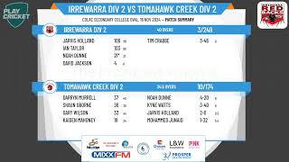 Irrewarra Div 2 v Tomahawk Creek Div 2 [upl. by Koran410]