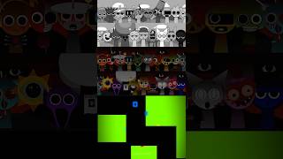 All Incredibox Sprunki Characters Singing Together Mod Happy vs Horror  Blue Bouncing Square [upl. by Beilul]