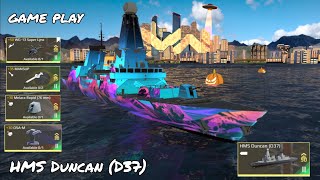 game play HMS Duncan D37 modern warshipBest T2 ship modernwarships artstorm gameplay ship [upl. by Aizahs468]