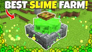 The BEST SLIME FARM in Minecraft 2000 SlimeMinute Minecraft Bedrock Edition Tutorial [upl. by Myers]