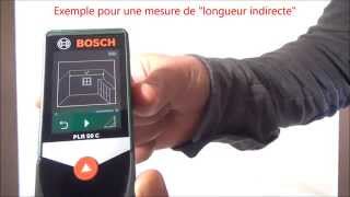 Bosch PLR50C – Télémètre laser connecté – Vidéo 2 Utilisation SANS Bluetooth [upl. by Otreblig]