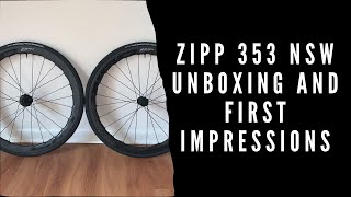 Zipp 353 Unboxing and First Impressions [upl. by Giarla465]