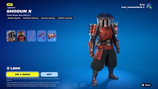 NEW Shogun X Skin Fortnite item shop December 2nd 2024 [upl. by Ettenauq570]