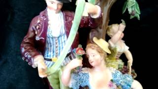 HOW TO IDENTIFY VALUABLE MEISSEN PORCELAIN FIGURINES  with DREW [upl. by Troyes]