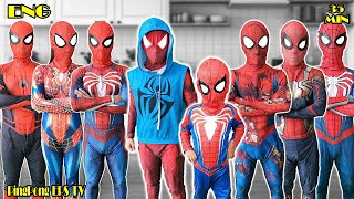 KID SPIDER MAN amp 7 Red SpiderMan Kill BAD GUYS  RED SPIDERMAN DAY Action Real Life Movie  P13 [upl. by Ynnam]