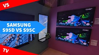 Samsung S95D vs S95C  OLED Anti Glare TV Test [upl. by Lazes591]