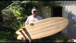 How to make a chambered wooden surfboardThe quotBogongquot [upl. by Arinaid494]