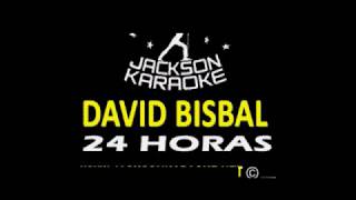 David Bisbal 24 Horas Versión Balada karaoke [upl. by Nanam]