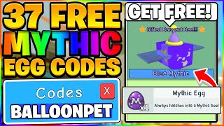 ALL 37 FREE MYTHIC BEE EGG CODES IN BEE SWARM SIMULATOR Roblox [upl. by Thurber792]