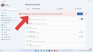 No internet your device can only access other devices on your local network windows 11 [upl. by Auric309]