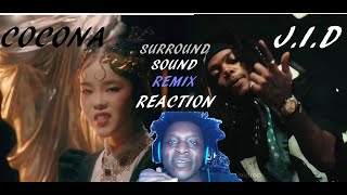 JID  Surround Sound feat COCONA from XG Remix REACTION [upl. by Cerellia234]