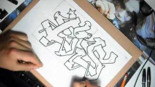 4 Tutorial COME FARE GRAFFITI how to make graffiti stesura di più lettereloop parte22 [upl. by Marty720]