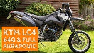 Ktm lc4 640 with Akrapovic system [upl. by Esylle733]