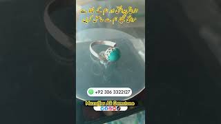 Feroza stone ring design muzaffaraligemstone youtubeshorts muzaffaralijewellery [upl. by Castle282]