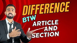 quotArticle vs Section  Understanding the Key Differencesquot [upl. by Yancy463]