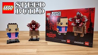 LEGO Stranger Things 40549 Demogorgon amp Eleven BrickHeadz  Lego Speed Build [upl. by Eunice31]