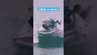 BOAT VS BIG WAVE crash boat waves [upl. by Kayne15]