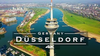 Düsseldorf Germany 🇩🇪  by drone 4K [upl. by Macfarlane233]