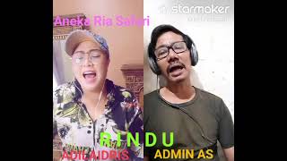 Rindu Karaoke duet Adilaidris feat Admin Ahmad S [upl. by Essinger]